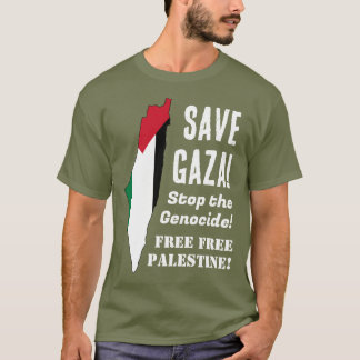 Spara Gaza Stopp för folkmordet T Shirt
