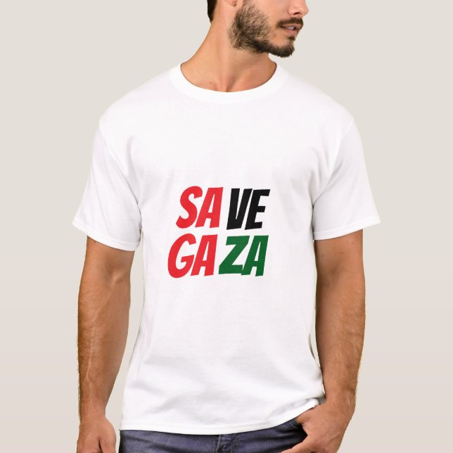 SPARA GAZA T SHIRT (Framsida)