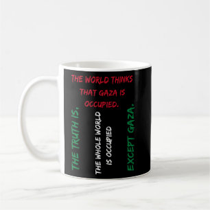 Spara Gaza T-shirt, Free Palestine Tee - Flagga Fä Kaffemugg