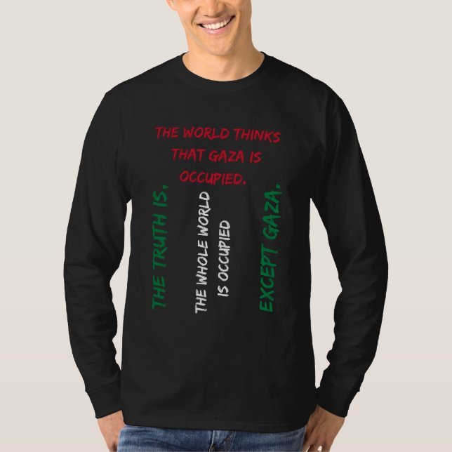 Spara Gaza T-shirt, Free Palestine Tee - Flaggans  (Framsida)