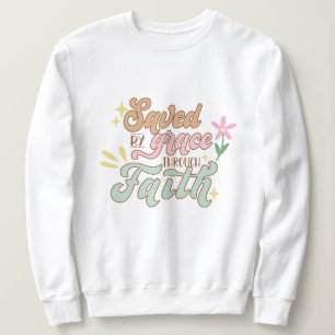 Spara genom nåd genom tron Jesus T Shirt