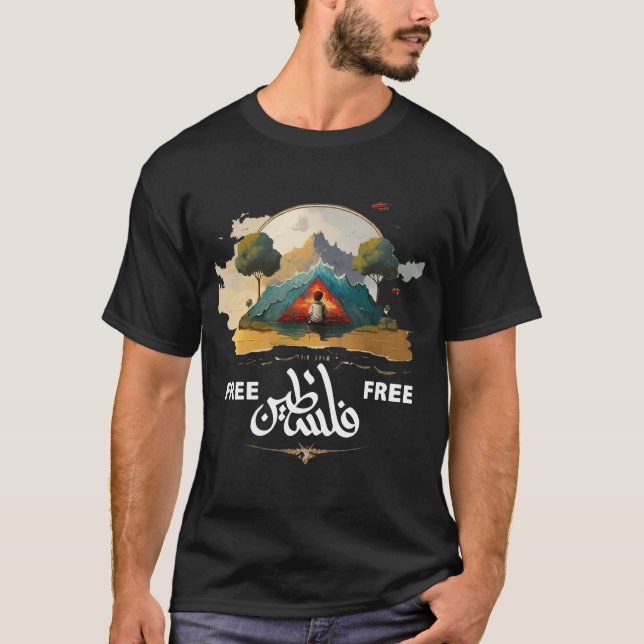 Spara Ghaza Free Palestine T Shirt (Framsida)