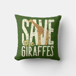 Spara Giraffes Giraffe Älskare Kudde