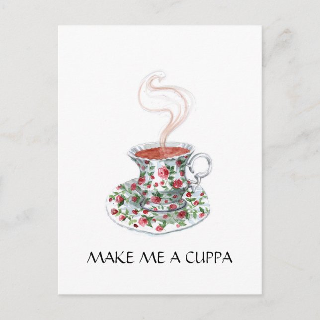 Spara/Gör mig till Cuppa! Vykort (Framsida)