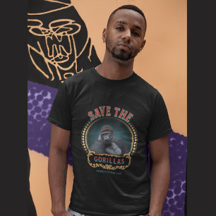 Spara Gorillas   Farliga arter T Shirt