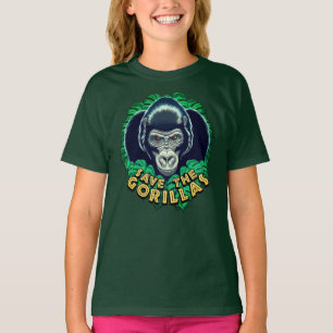 Spara Gorillas - Upplysningskvoten om bevarande T Shirt