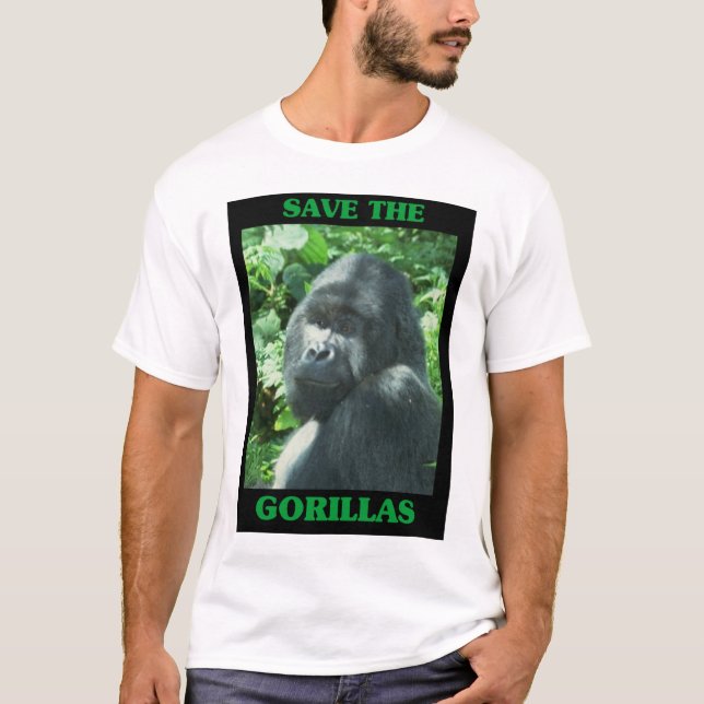 Spara gorillorna t shirt (Framsida)