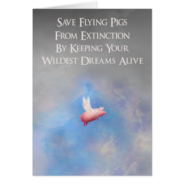 Spara grisar hälsningskort (Framsidan)