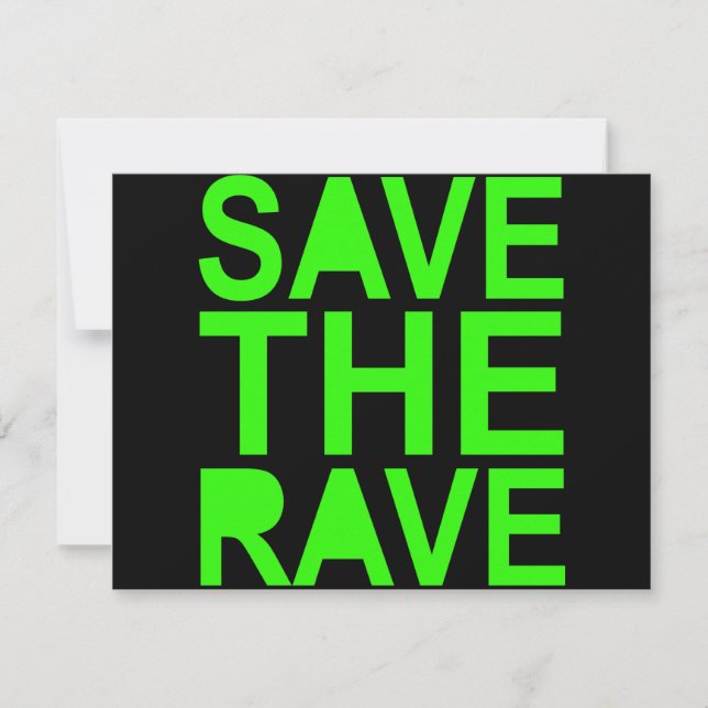 Spara grönten Rave NU RAVE Raver 80s-scenen (Framsida)