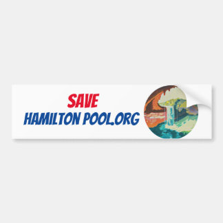 Spara Hamilton Bassäng Bumper Sticker Bildekal