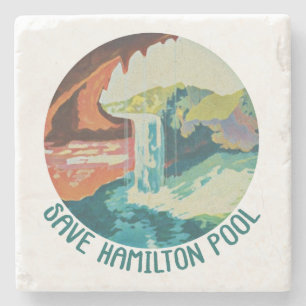 Spara Hamilton Bassäng Marble Stone Underlägg