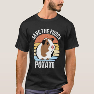 Spara Håriget Potato Guinea Gris T Shirt