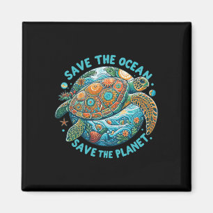Spara Havets Räddat planetet Cute Sea Turtle Magnet