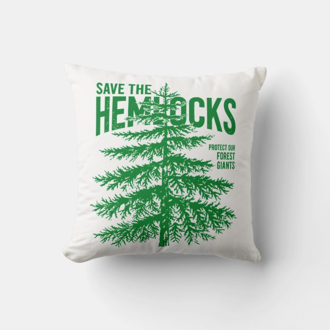 Spara Hemlocks skogskonserverings kastkudde Kudde (Framsida)