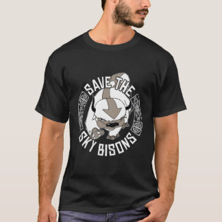 Spara Himlar-bisonerna med bisonhuvud T Shirt