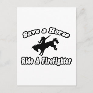 Spara Horse, Ride Firefighter Vykort