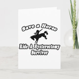Spara Horse, Ride Hysterektomi Survivor Kort