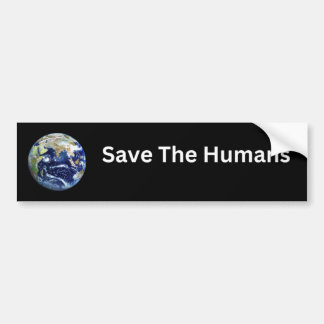 Spara Humans Bumper Sticker Bildekal