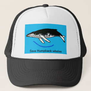 Spara Humpback WHALES - Marine willife - Ocean blu Keps