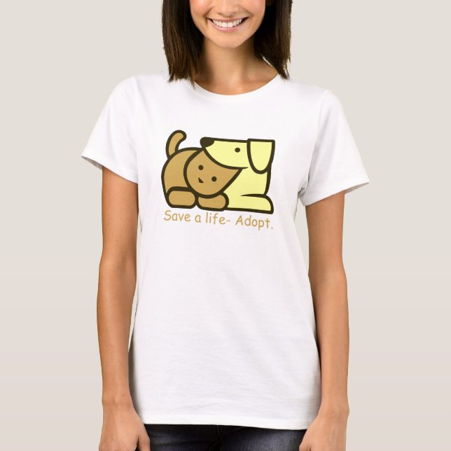 spara i ett liv tee shirt (Framsida)