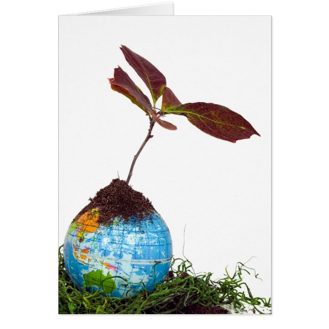 Spara i världen hälsningskort (Framsidan)