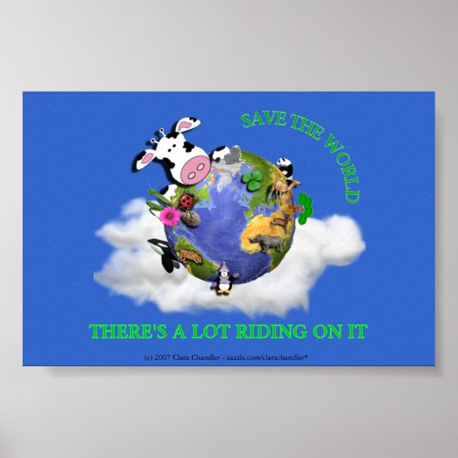 Spara i världen poster (Framsidan)
