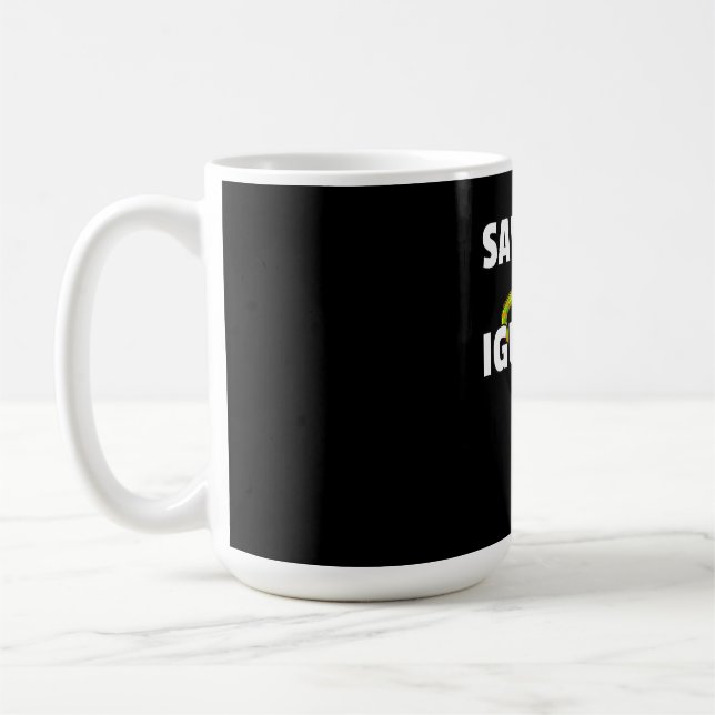 Spara Iguanas Reptile Gift Lizard Hunter Gift Kaffemugg (Vänster)