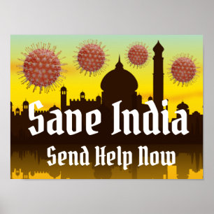 Spara Indien från Covid-19 Poster