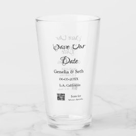 Spara informationen om det enkla datumet för QR-sk Glaskopp