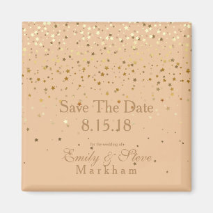Spara ingivet Golden Stars Magnet-Peach Magnet