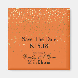 Spara ingivet Golden Stars Magnet-Tangerine Magnet