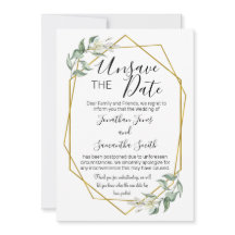 Spara inte datumändringen i data bröllop i guld