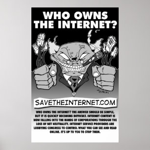 Spara internetaffischen poster