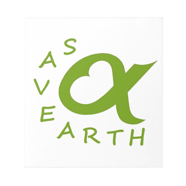 spara jorddagtert anteckningsblock (Framsida)