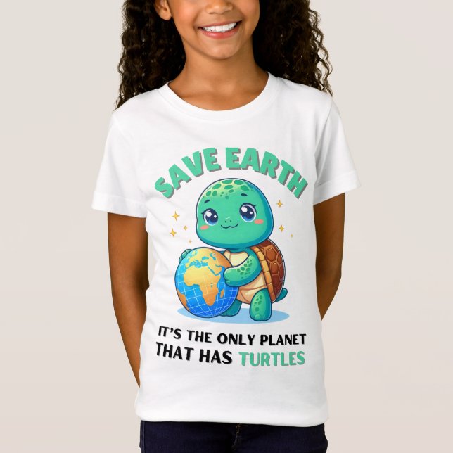 spara Jorden är den enda planeten som har T Shirt (Framsida)