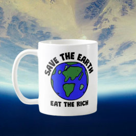 Spara Jorden Eat Riken | Eco Activist Fold Kaffemugg