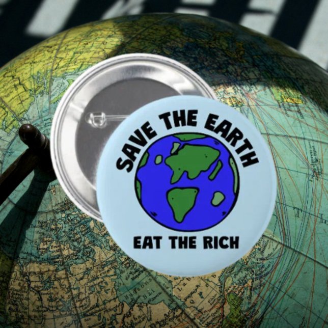 Spara Jorden Eat Riken | Fet Eco Activism Knapp (Skapare uppladdad)