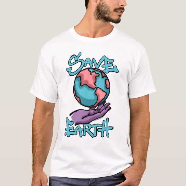 Spara Jordens streetwear T Shirt (Framsida)