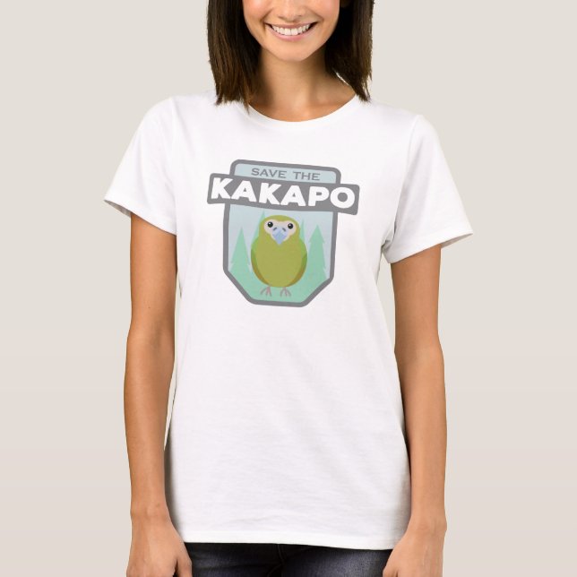 Spara Kakapo Kvinnors Tanktop Tee Shirt (Framsida)
