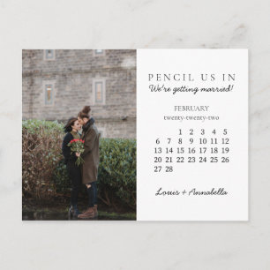 Spara kalendern för februari 2022 vykort