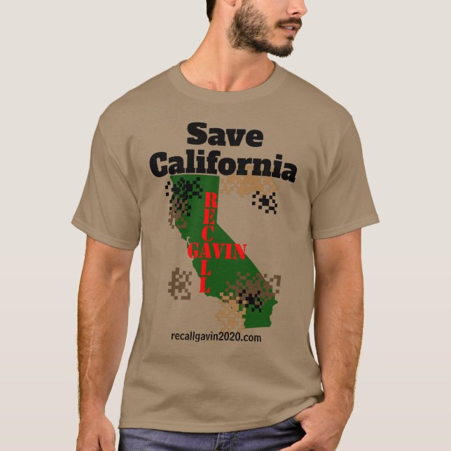 Spara Kaliforniens digitala kamera T Shirt (Framsida)