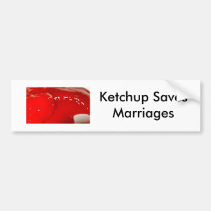 Spara ketchupen! bildekal