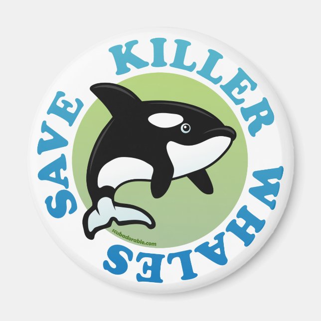 Spara Killer Whales Magnet (Framsidan)
