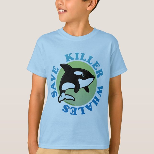 Spara Killer Whales Tee Shirt (Framsida)