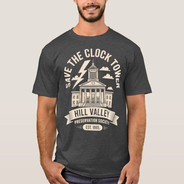 Spara Klockan Torn Classic T Shirt (Framsida)