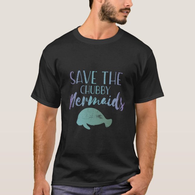 SPARA KNUBBIGET SJÖJUNGFRU A T SHIRT (Framsida)