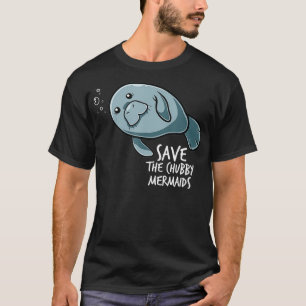 Spara Knubbiget Sjöjungfru Sea Animal Flaoty Pota T Shirt