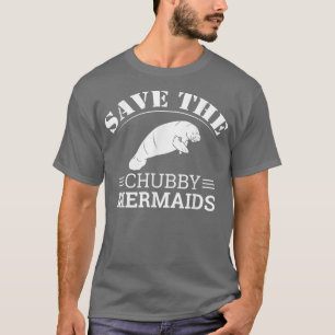 Spara Knubbiget Sjöjungfruar Manatees Apparel T Shirt