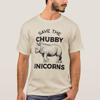 Spara Knubbiget Unicorn - Funny Rhino Conservation T Shirt