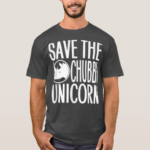 Spara Knubbiget Unicorn Rhino Älskare & Gift T Shirt